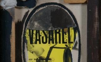 1964. Oval Vasarely. Tècnica mixta i collage sobre tela 33x24 cm. Col.lecció particular (Privat)