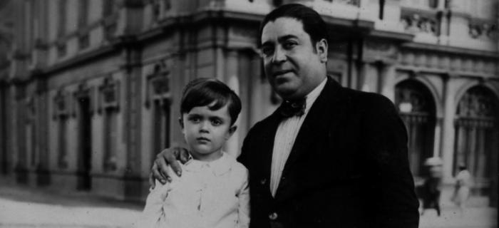 Guinovart amb el seu pare 1929