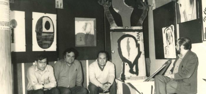 1969. Guinovart a la Galeria Saas. Junt amb Antonio Ruiz i Blanco