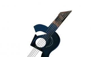 1998. Guitarra Lorquiana III. Tècnica mixta sobre fusta, 70,5 x 26,5 x 11 cm.