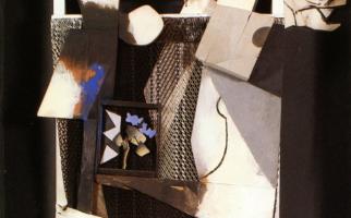 1967. Homenatge a Picasso. Tècnica mixta sobre fusta 220x75 cm. Col. Particular. (Privat)