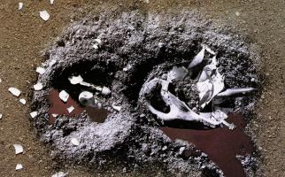 1982. L'enterrament del Guernica I. Tècnica mixta  81 x 100cm. Col·lecció particular (Privat)