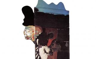 1969. Jondo. Oli sobre fusta retallada 225 x 125 cm. Col·lecció particular (Privat)