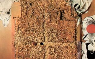 1976. Collage del blat. Tècnica mixta sobre fusta 110 x 90 cm. Col·lecció Banc Sabadell (Privat)